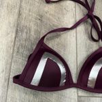 PINK - Victoria's Secret VS Maroon/Silver Bikini Set Photo 5