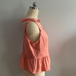 EXPRESS Bow Shoulder Peplum Top- Pink- Size Large- NWT Photo 4