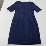 SINGLE Los Angeles Dress Womens Medium Blue Sheath Knee Length Career Business Photo 1
