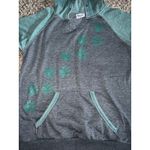 The Animal Rescue‎ Women's Green Gray Walking Paws Hoodie Size Small Photo 5
