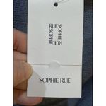 Sophie Rue M Slinky Front Tie Blouse Blue Dust Size Xl Peasant Cropped Puff Photo 5