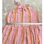 Club Monaco Amirra Dress Women's 10 Pink Striped Silk Sleeveless Midi Tiered RTR Photo 10