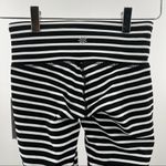 Athleta  Chaturanga Striped Capri Leggings Stripe Black & White Size XXS NWT Photo 10
