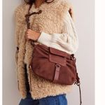 Free People FP We The Free Silvie Studded Sling Bag in Cognac NWT Photo 3