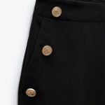 ZARA STRAIGHT LEG PANTS WITH METALLIC BUTTONS Photo 5