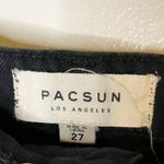 PacSun Women’s Black Denim Mini Skirt Size 27 Photo 3