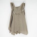 ZARA NWT  Striped Asymmetrical Belted Midi Skirt XXL Photo 2