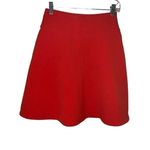 Maeve BY ANTHROPOLOGIE RED SKATER FULL SKIRT MINI ZIPPERED POCKETS WOMEN SIZE 0 Photo 3