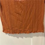 Hippie Rose  Orange With Lace Crop Top Size Large Photo 3