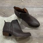 Lucky Brand Chocolate Brown Basel Ankle Booties Photo 0