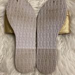 Kate Spade  SANDALS SIZE 7.5 good condition color gold with green and red Photo 5