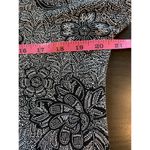 J. Jill Wearever Collection Dress Women's Small Sleeveless Floral Office Church Black Photo 7