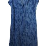 H by Halston  Button Front Duster Cardigan Dress Catalina Blue Vacation Size SP Photo 1
