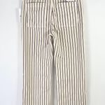 Sam Edelman New Striped Wide Leg Crop Pants Chelsea Cream Indigo Photo 10