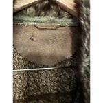 Penny Lane Coat Sz Large Colar Fur Vintage faux suede boho tribal Brown long Photo 10