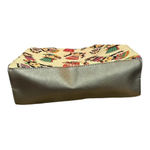 MEXICAN LELE DOLL HANDBAG PURSE JUTE LEATHERETTE ZIP UP 11.5X12 Tan Photo 4