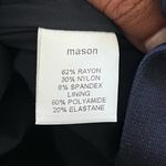 Michelle Mason  Navy Cutout Shoulder Long Sleeve Top Photo 4