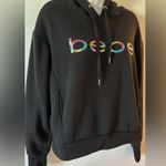 Bebe Women’s Medium hoodie Sweatshirt sequins Logo Photo 4