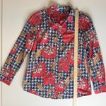 J. McLaughlin J.‎ McLaughlin Womens Floral Button Down Shirt Sz Large Long Sleeve Lightweight Photo 8