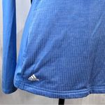 Adidas winter blue long sleeve 1/4 zip golf pullover polo top size small Photo 3