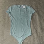 Abercrombie & Fitch  turquoise bodysuit t shirt size large Photo 0