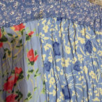 Cute Options Boho Patchwork Maxi Skirt Rayon, One Size (Approx. L/XL) Blue Photo 4