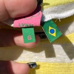 Farm Rio  Yellow White Striped Drapey Top Size L Photo 3