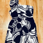 Bisou Bisou  Black and White Ruffle One Shoulder Dress Women’s 10 Photo 0