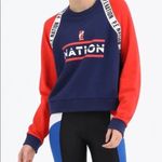 P.E. NATION The Wembley Pullover Sweatshirt Blue Size XS Photo 2