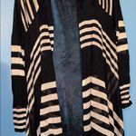 Adrienne Vittadini THIN  Woman Striped Black and White Women's Cardigan 3X Photo 4
