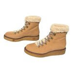 J.Crew  Nubuck Nordic Crepe Sole Wedged Lace Up Winter Bootie Size 12 Photo 4