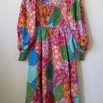 Spell Freda Shirred Midi Dress in Lolly Size: S Photo 1