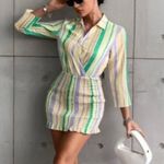 ZARA  Blogger Favorite Pastel Striped Smocked Skirt Valery Dress Size XS Photo 1