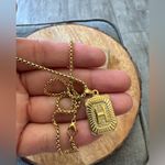 Joycuff Gold Pendant Necklace with Initial 'H' Photo 6