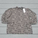 Molly Bracken NWT  Animal Print Elastic Wrist Blouse Photo 6