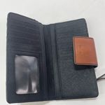 Fossil  Leather Wallet Multi Color Brown Black Snap Card Holder Coin Zip Purse Photo 4