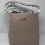 Coach NWT  Town Bucket Leather Bag w/ Crossbody Strap - Washed Mauve/ Cranberry Photo 0