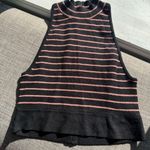 Victoria's Secret Victoria Secret Women’s Halter Crop Top Ribbed Black and Pink Size XS Photo 0