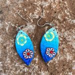 Polymer clay earrings in beach design on earwires Photo 1