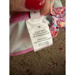 Nanette Lepore  Plunging V-neck Halter Print One-Piece Moderate Swimsuit Size 10 Photo 7