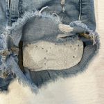 American Eagle Curvy Hi-Rise Shortie Jean Shorts Photo 4