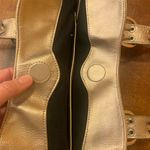 Tignanello Leather Bag Metallic Gold Shoulder Bag Magnetic Closure Photo 8