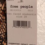 Free People NWT  Snakeskin Jeans Photo 4