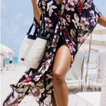 Walter Baker Tulum Tropical Floral Caftan Coverup Photo 0