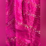 Blondie Nites Pink Asymmetrical Backless Bustier Crop Top Photo 11