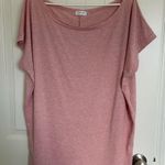EUC Poetsky‎ women’s light pink short sleeve shirt loose relaxed casual large Photo 0