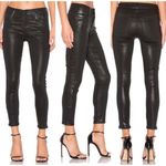 AGOLDE  Sophie High Rise Skinny Black Leatherette Jeans Women’s size 28 Photo 1