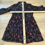 Habitat  Women’s Tapestry Blouson Black Two Button Trench Jacket Size M Photo 4