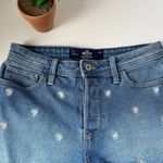 Hollister Y2K Daisy Button Fly Jean Womens Shorts Sz 3 Festival Frayed Embroider Photo 1