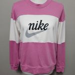 Nike  Flamingo Pink Varsity Long Sleeve Cotton Long Sleeve Tee Size Medium Photo 1